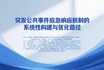 突發(fā)公共事件應(yīng)急響應(yīng)機(jī)制的系統(tǒng)性構(gòu)建與優(yōu)化路徑
