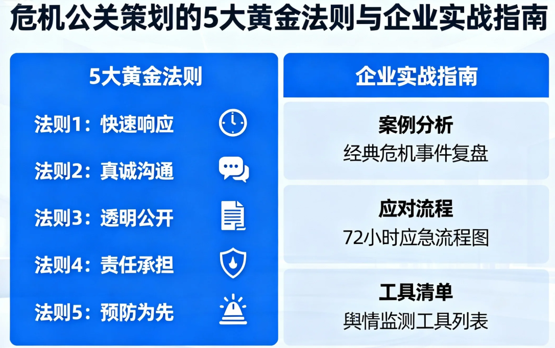 危機(jī)公關(guān)策劃的5大黃金法則與企業(yè)實戰(zhàn)指南
